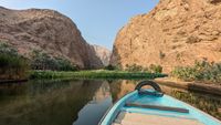 Wadi Shab - &Uuml;berquerung des Flusses